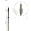 Frez diamentowy „Płomień” Crystal Professional №14 (niebieskie nacięcie 2,1 mm) - Crystal Professional