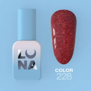 LUNAmoon Color 228 bordowy brokatowy